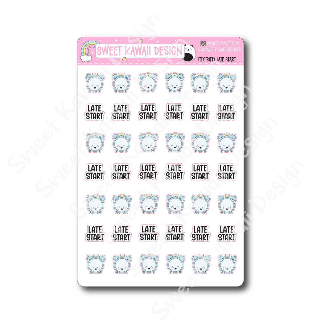 Kawaii Late Start Stickers