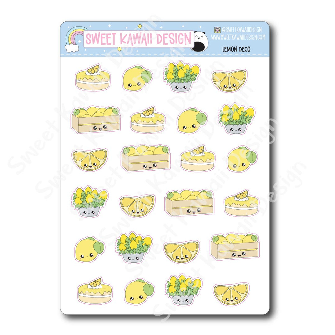 Kawaii Lemon Deco Stickers