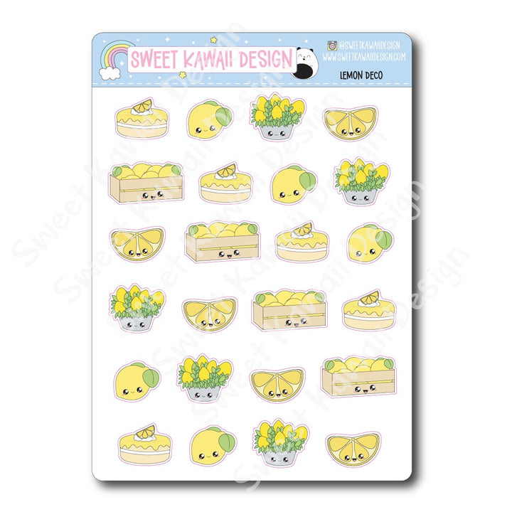 Kawaii Lemon Deco Stickers