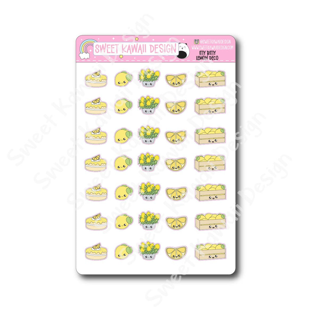 Kawaii Lemon Deco Stickers