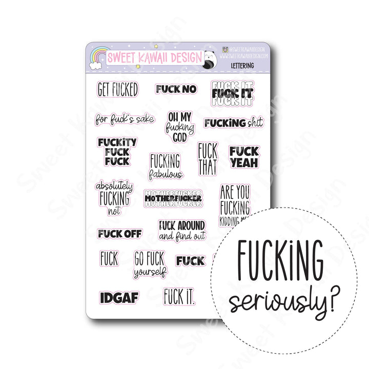 Lettering - F Around & Find Out