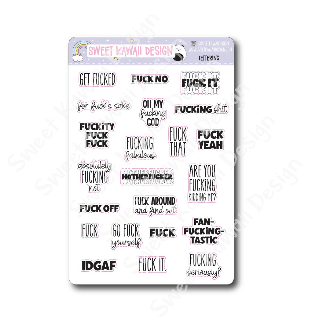 Lettering - F Around & Find Out