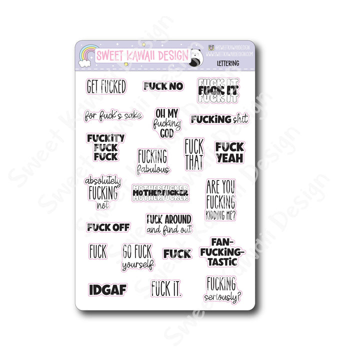 Lettering - F Around & Find Out