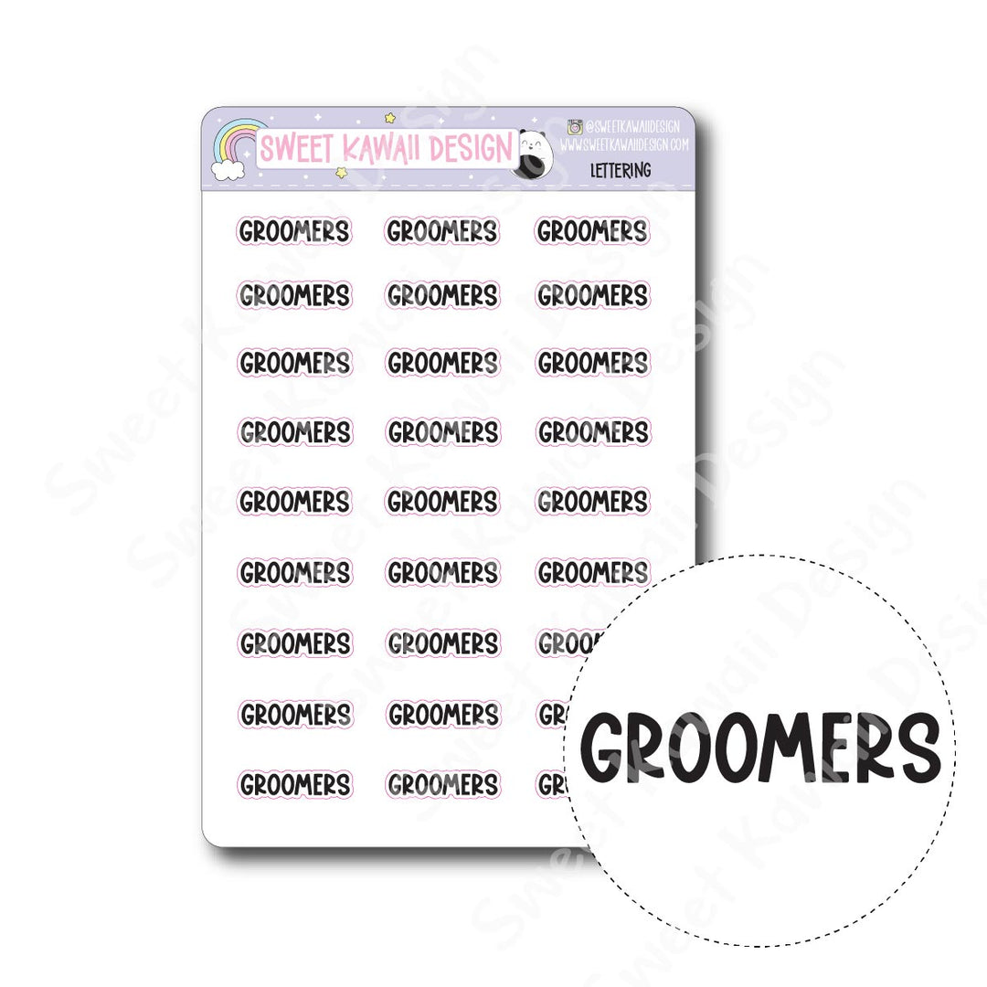 Lettering - Groomers
