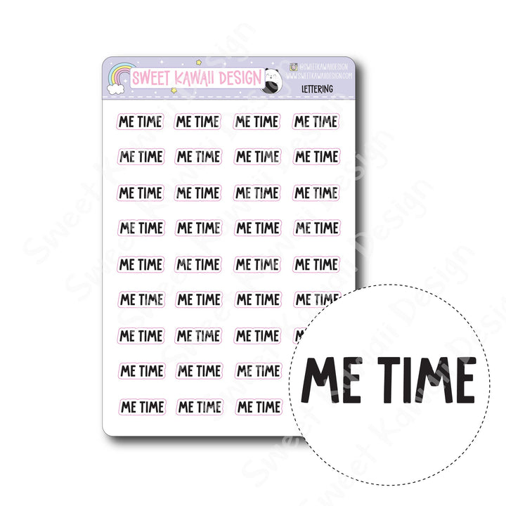 Lettering - Me Time