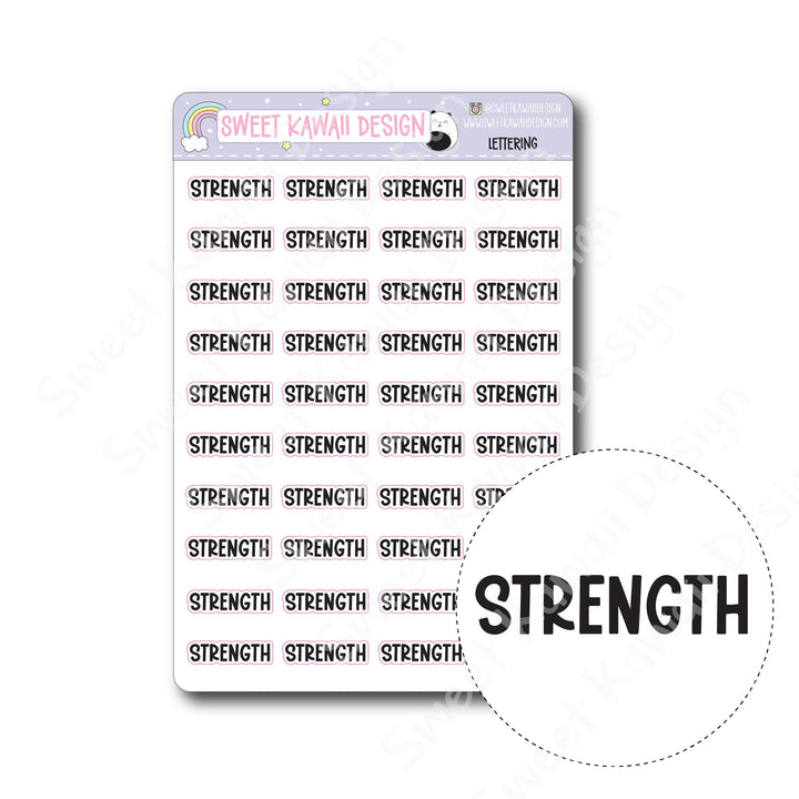 Lettering - Strength
