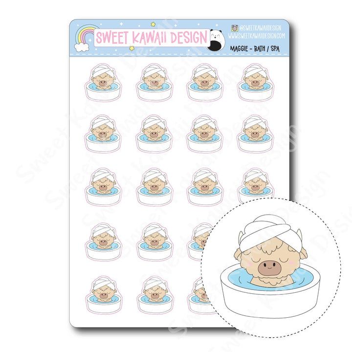 Kawaii Maggie Stickers - Bath/Spa