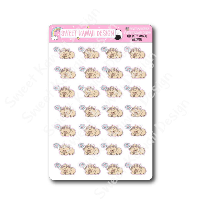 Kawaii Maggie Stickers - Sleeping