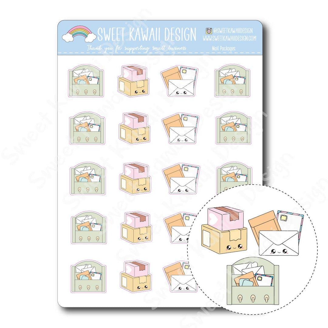 Kawaii Mail/Package Stickers