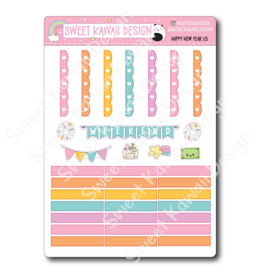 Weekly Kit - Happy New Year - SIZE OPTIONS AVAILABLE