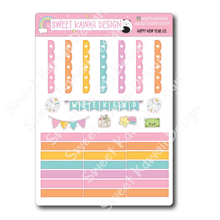 Weekly Kit - Happy New Year - SIZE OPTIONS AVAILABLE