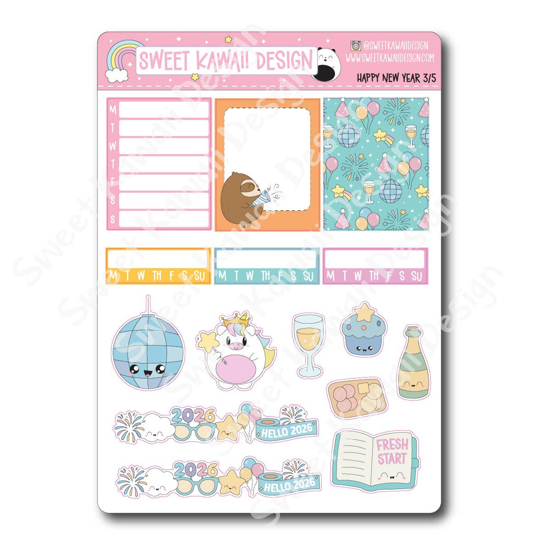 Weekly Kit - Happy New Year - SIZE OPTIONS AVAILABLE