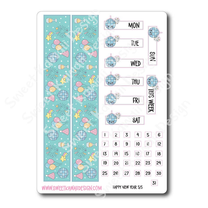 Weekly Kit - Happy New Year - SIZE OPTIONS AVAILABLE