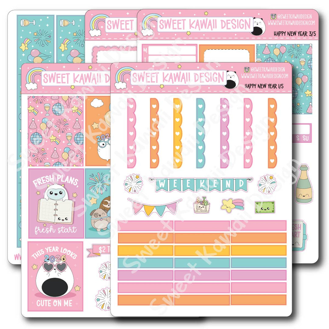 Weekly Kit - Happy New Year - SIZE OPTIONS AVAILABLE