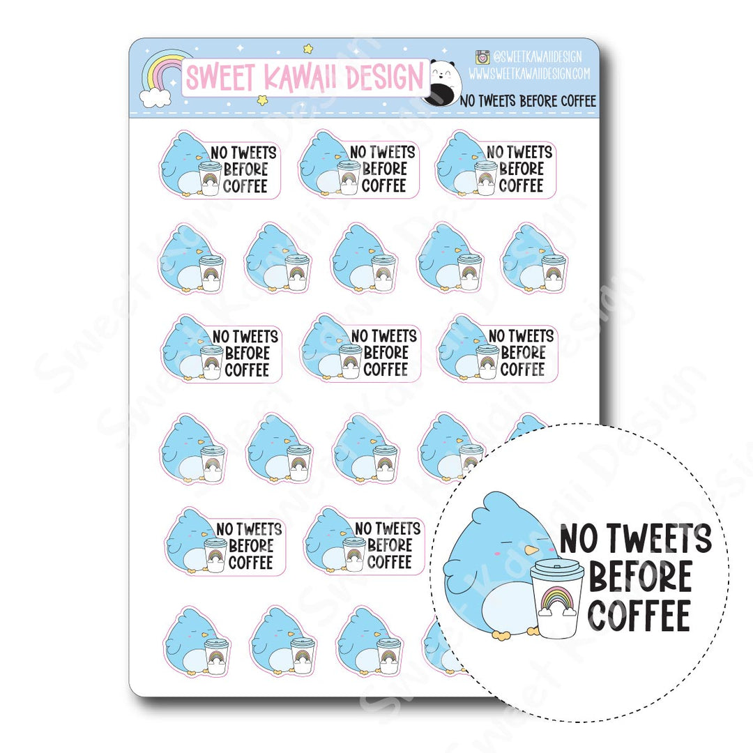 Kawaii No Tweets Stickers