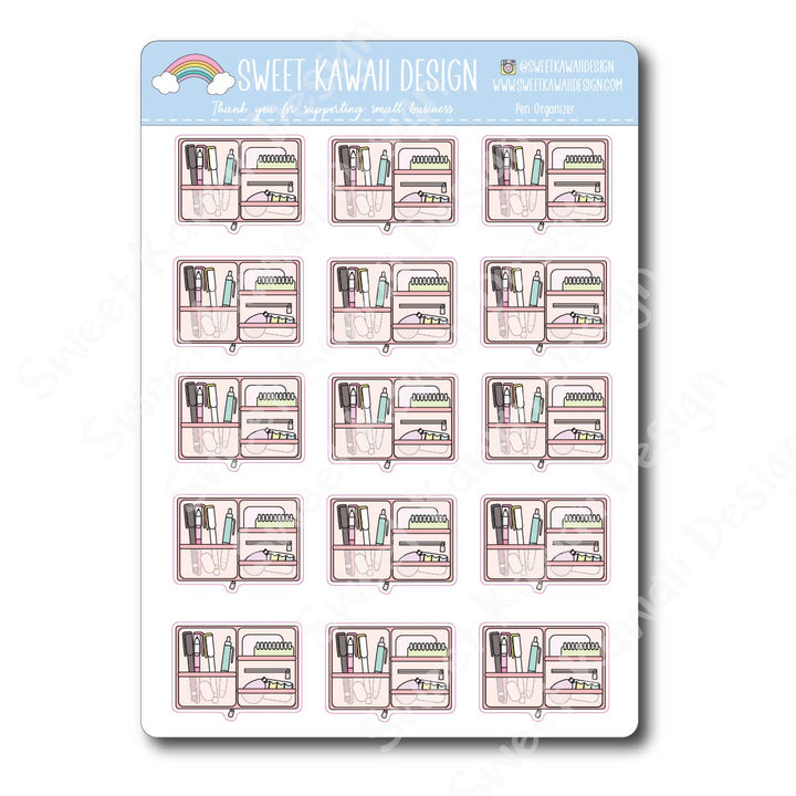 Kawaii Pen Organizer Stickers