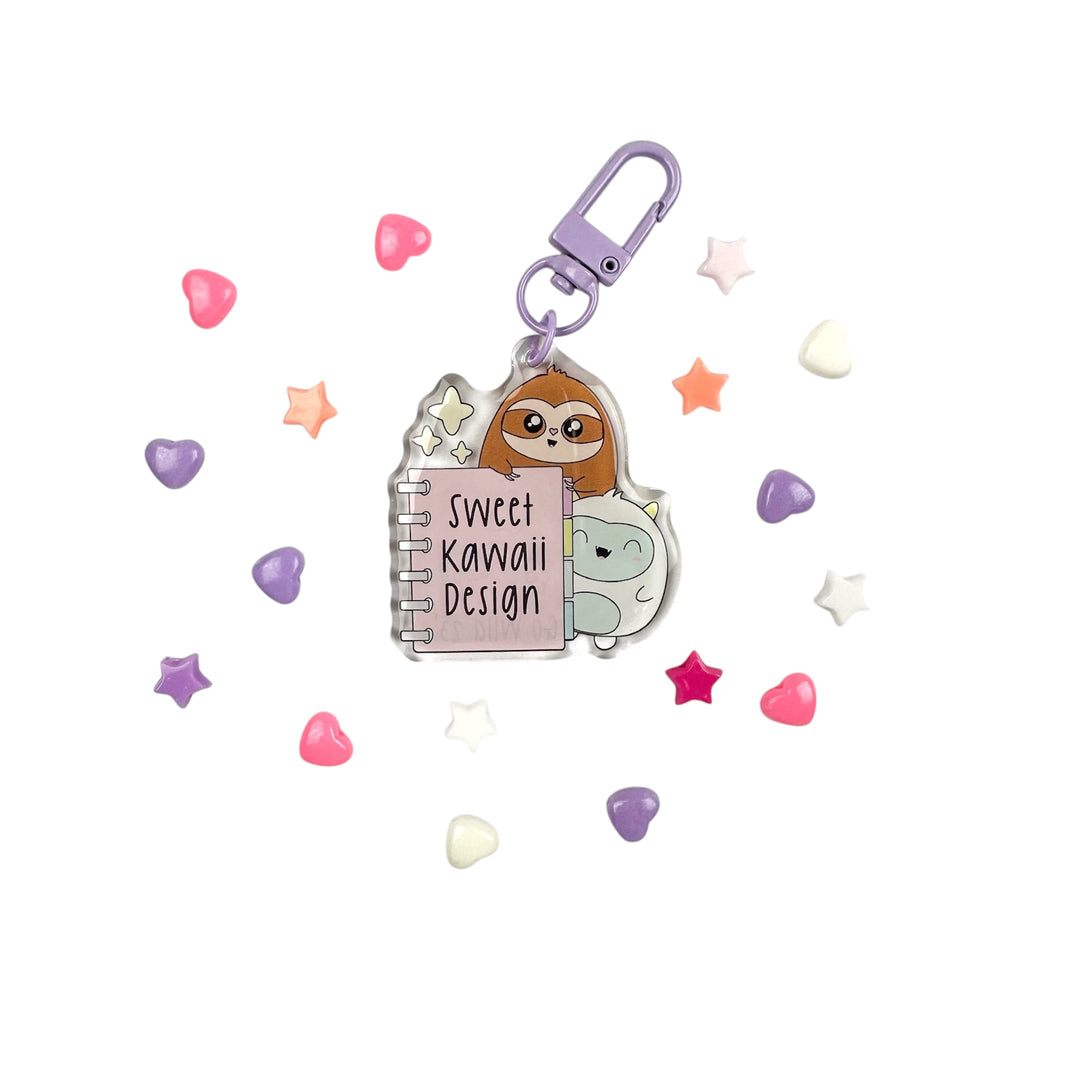 Acrylic Keychain with Beads - SKD Critters *dated*