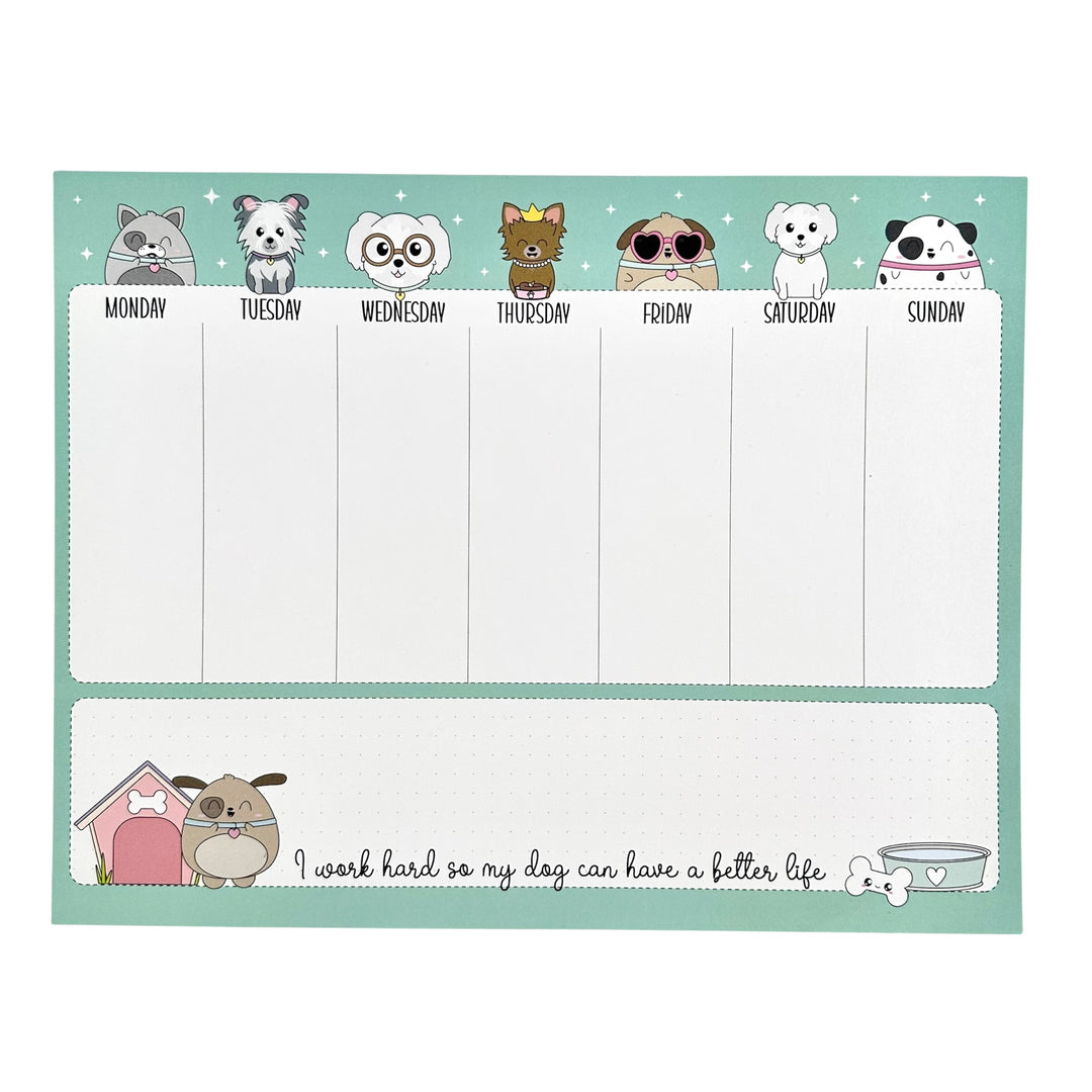 8.5” x 11”  Desk Pad - Dog Lover