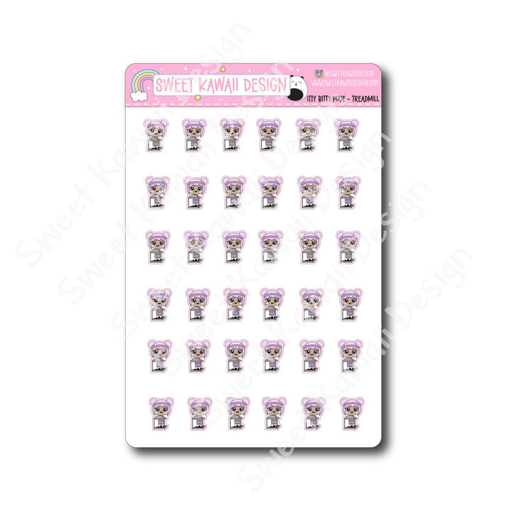 Kawaii Pixie Stickers - Treadmill