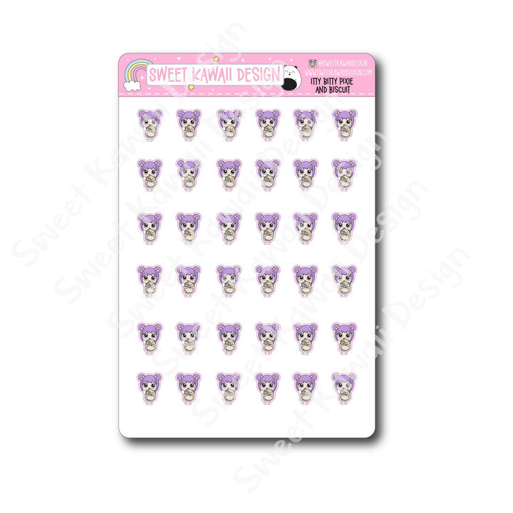 Kawaii Pixie and Biscuit Stickers