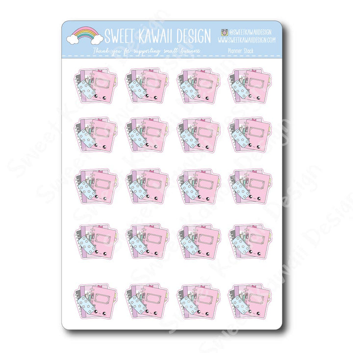 Kawaii Planner Stack Stickers