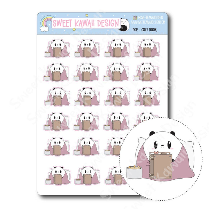 Kawaii Poe Stickers - Cozy Book