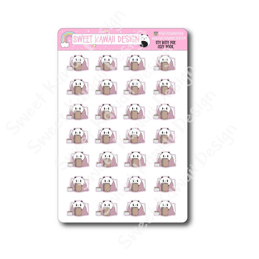 Kawaii Poe Stickers - Cozy Book