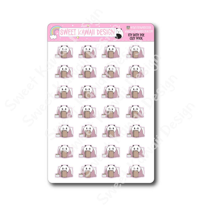 Kawaii Poe Stickers - Cozy Book