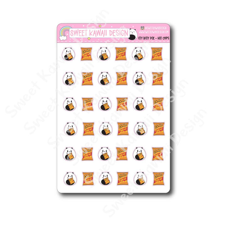 Kawaii Poe Stickers - Hot Chips