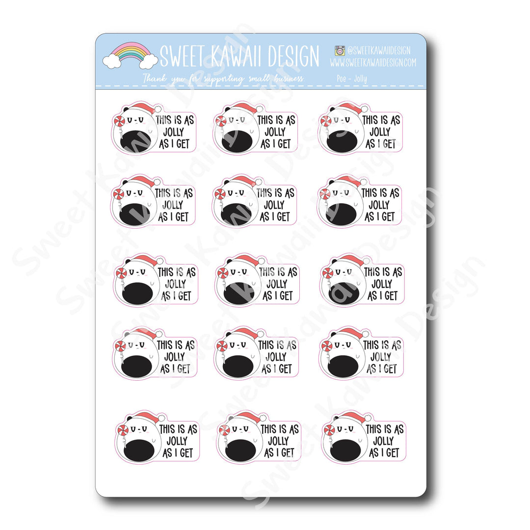 Kawaii Poe Stickers - Jolly