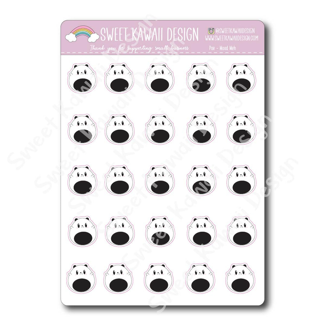 Kawaii Poe Mood Stickers