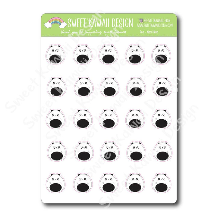 Kawaii Poe Mood Stickers