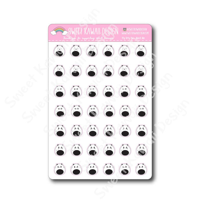 Kawaii Poe Mood Stickers