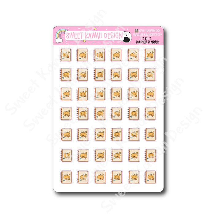 Kawaii Pumpkin Planner Stickers