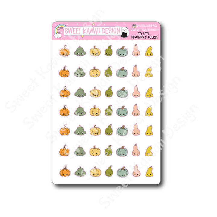 Kawaii Pumpkin n Gourds Stickers