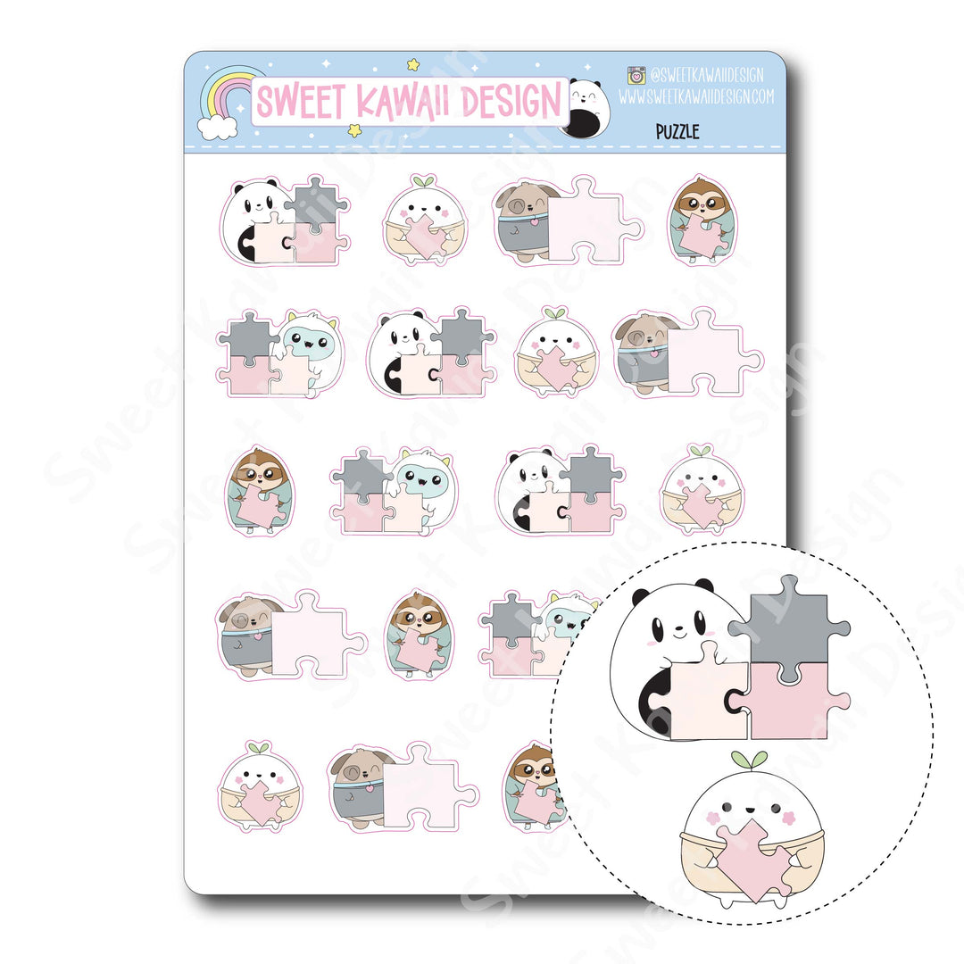 Kawaii Puzzle Stickers