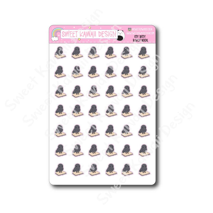 Kawaii Raven Stickers - Book