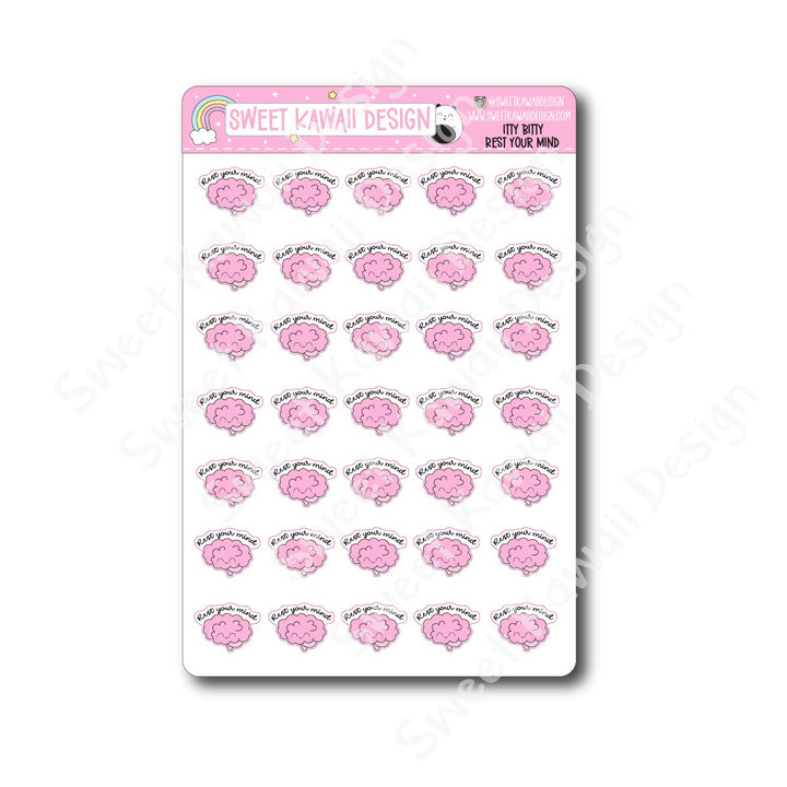 Kawaii Rest Your Mind Stickers