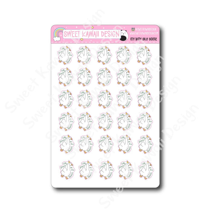 Kawaii Silly Goose Stickers