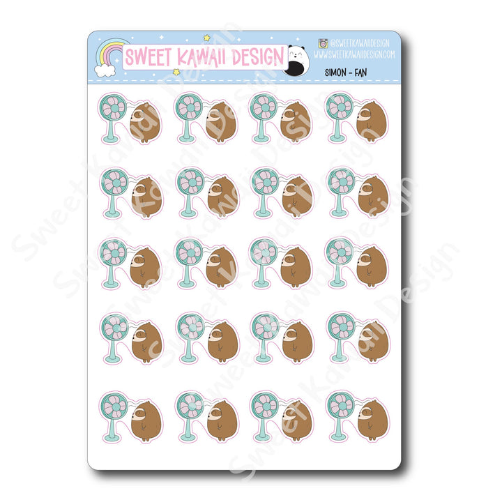 Kawaii Simon Stickers - Fan