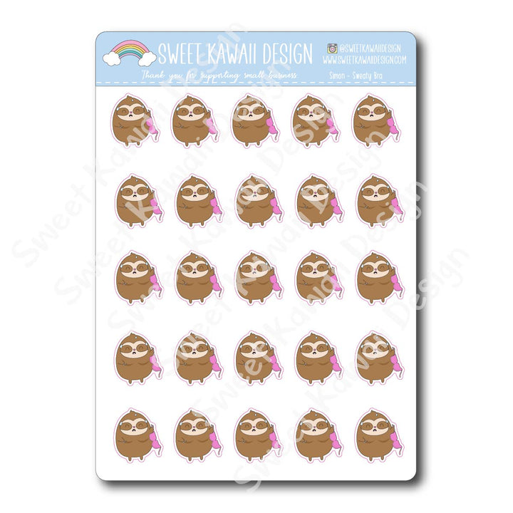 Kawaii Simon Stickers - Sweaty Bra
