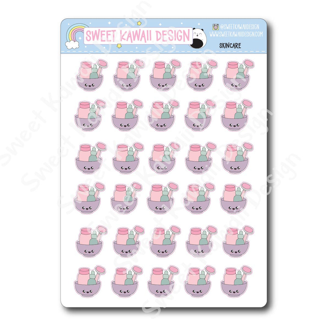 Kawaii Skincare Stickers