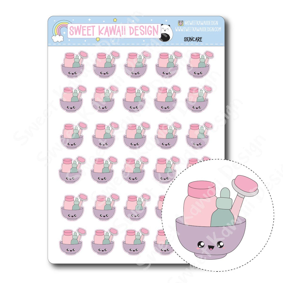 Kawaii Skincare Stickers