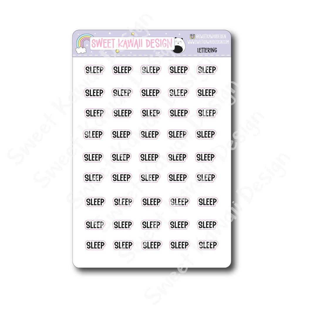 Lettering - Sleep