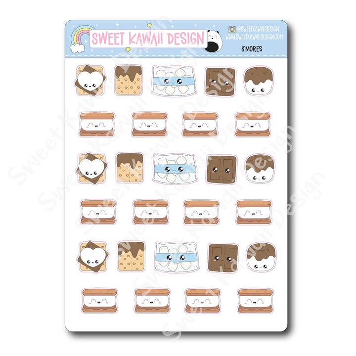 Kawaii S'mores Stickers