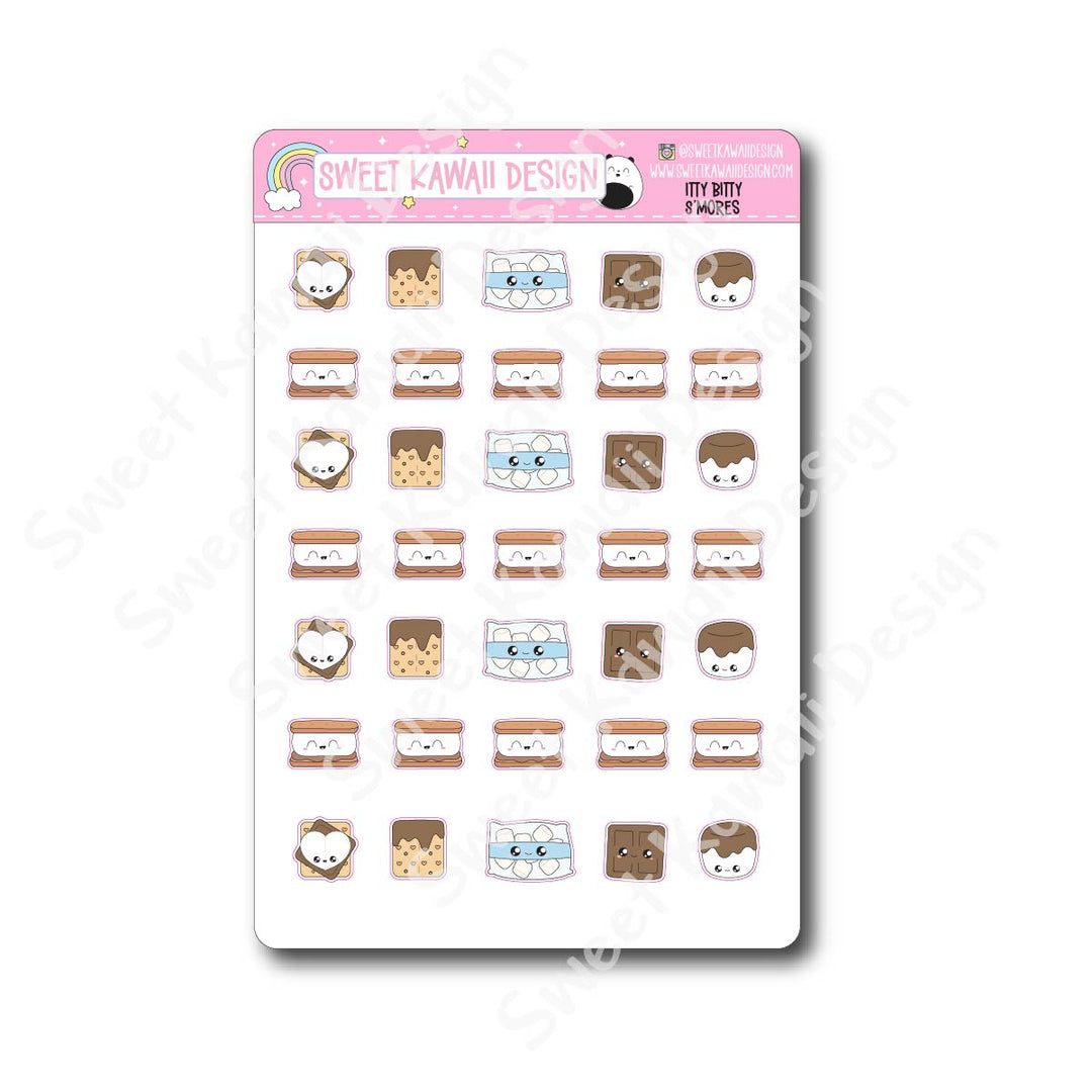 Kawaii S'mores Stickers