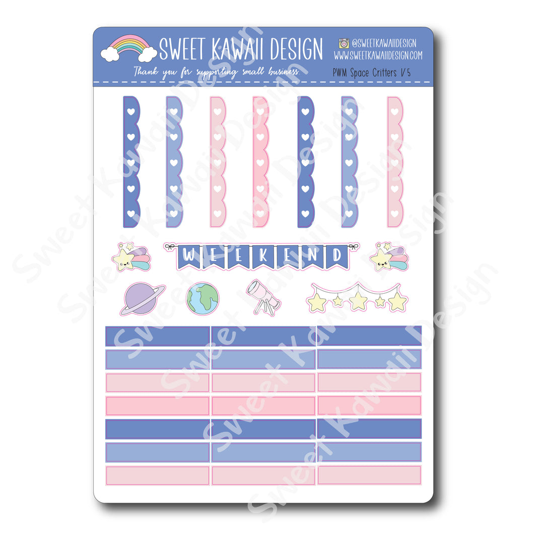 Weekly Kit  - Space Critters HORIZONTAL