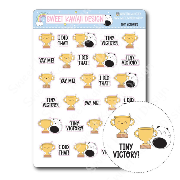 Kawaii Tiny Victories Stickers