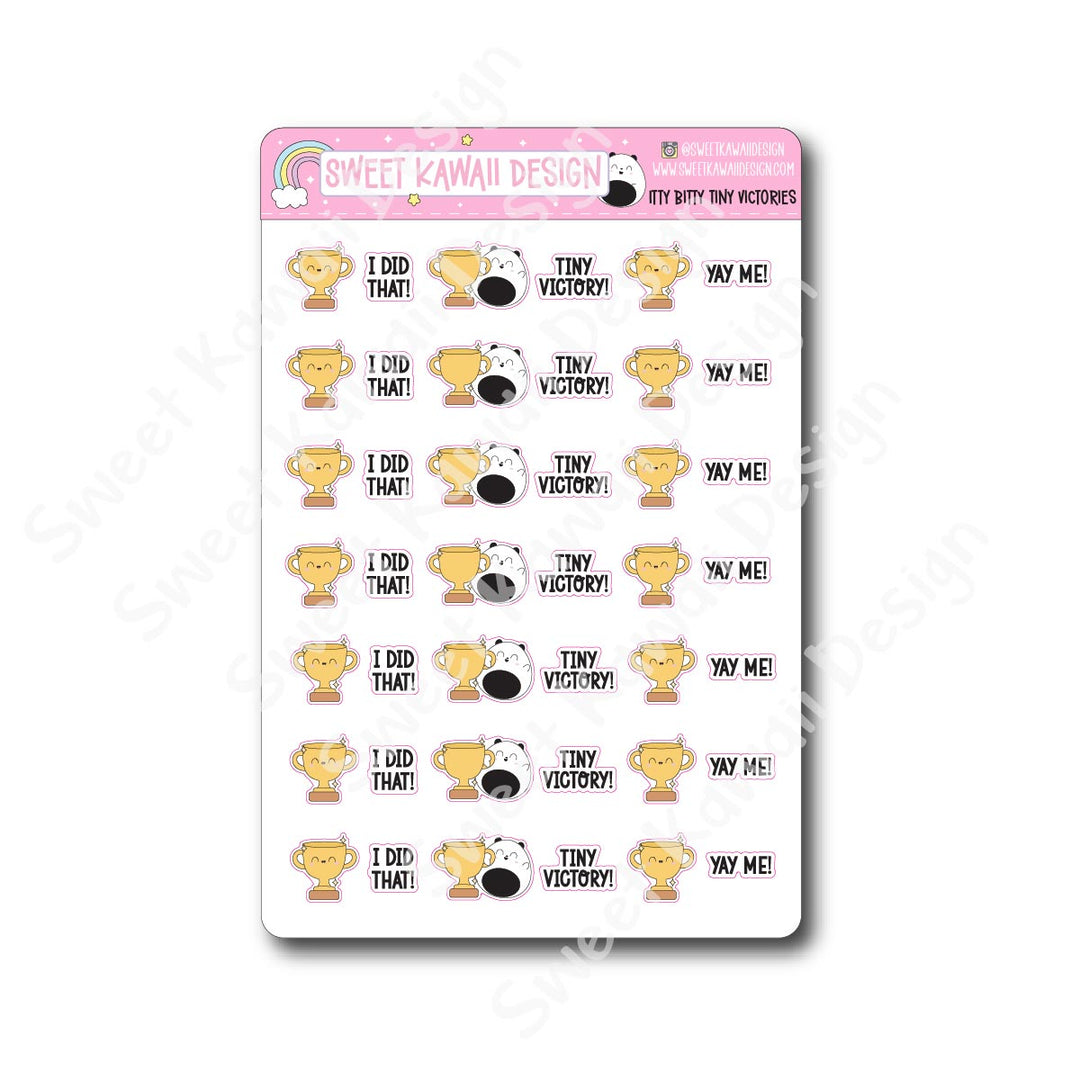 Kawaii Tiny Victories Stickers