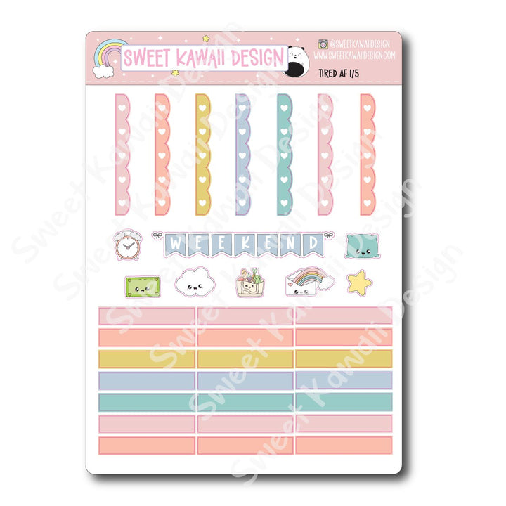 Weekly Kit - Tired AF - SIZE OPTIONS AVAILABLE